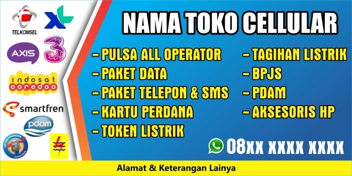 Detail Spanduk Pulsa All Operator Nomer 10