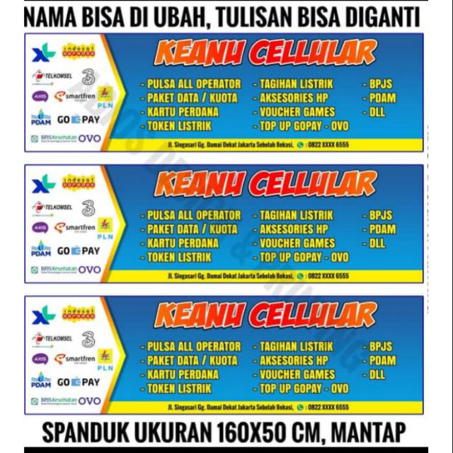 Detail Spanduk Pulsa Dan Token Nomer 13