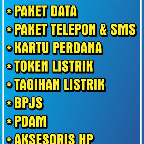 Detail Spanduk Pulsa Dan Token Nomer 46