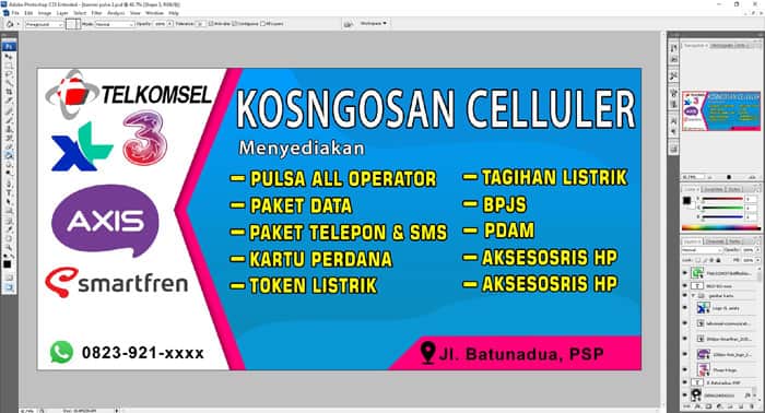Detail Spanduk Pulsa Simple Nomer 15