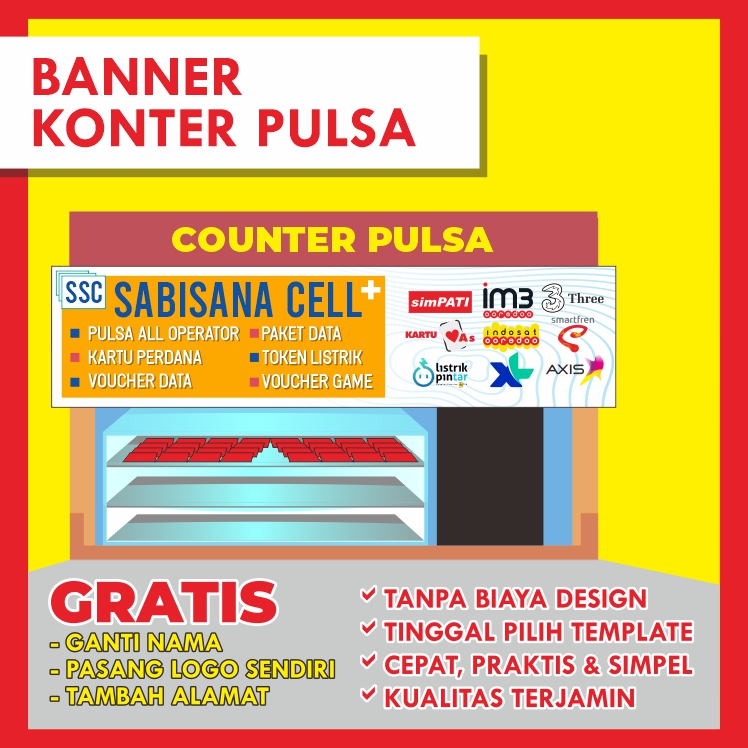 Detail Spanduk Pulsa Simple Nomer 16