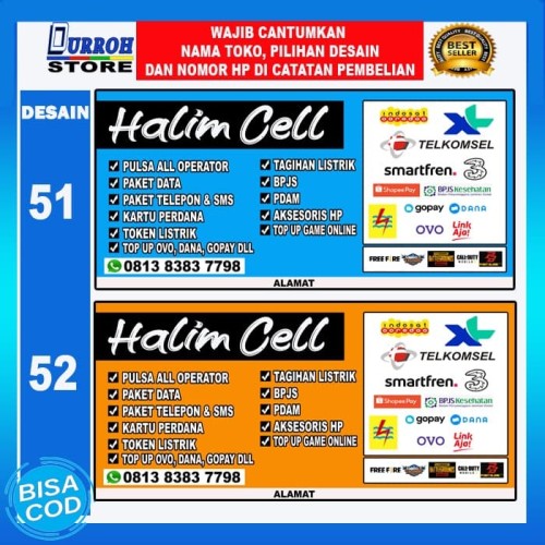 Detail Spanduk Pulsa Simple Nomer 18