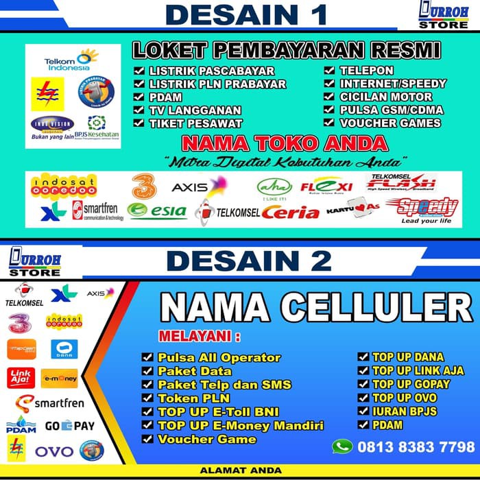 Detail Spanduk Pulsa Simple Nomer 3