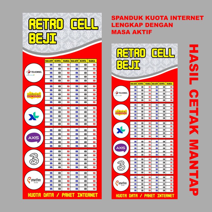 Detail Spanduk Pulsa Simple Nomer 21