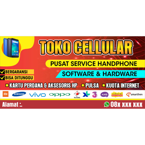 Detail Spanduk Pulsa Simple Nomer 27