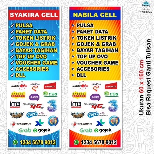 Detail Spanduk Pulsa Simple Nomer 30