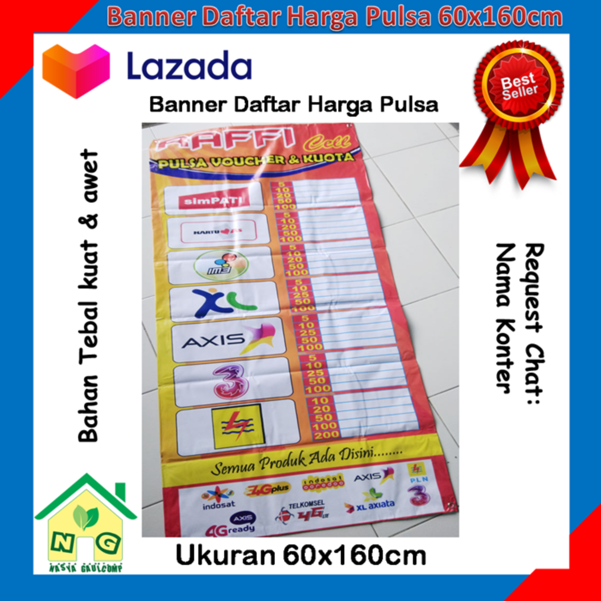 Detail Spanduk Pulsa Simple Nomer 33