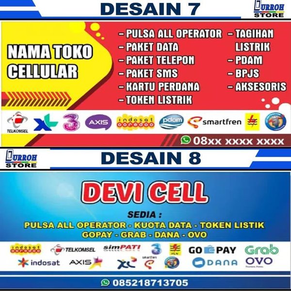 Detail Spanduk Pulsa Simple Nomer 52