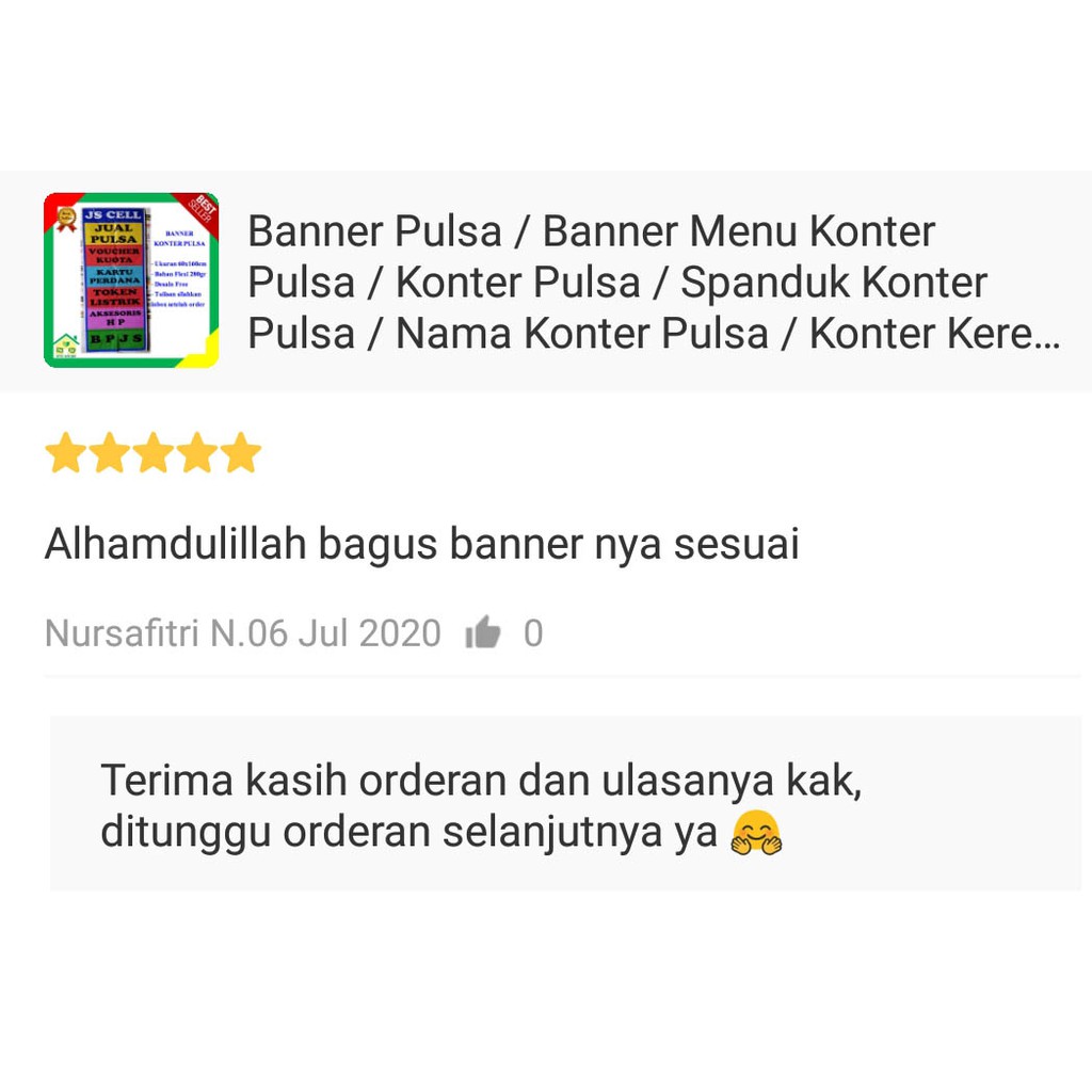 Detail Spanduk Pulsa Simple Nomer 53