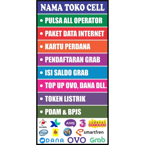 Detail Spanduk Pulsa Simple Nomer 55