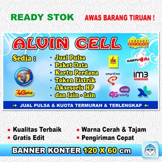 Detail Spanduk Pulsa Simple Nomer 9