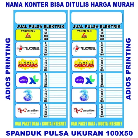 Detail Spanduk Pulsa Terbaru Nomer 46