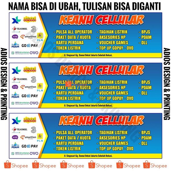 Detail Spanduk Pulsa Unik Nomer 18