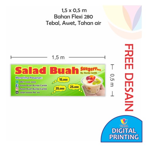 Detail Spanduk Salad Buah Nomer 5