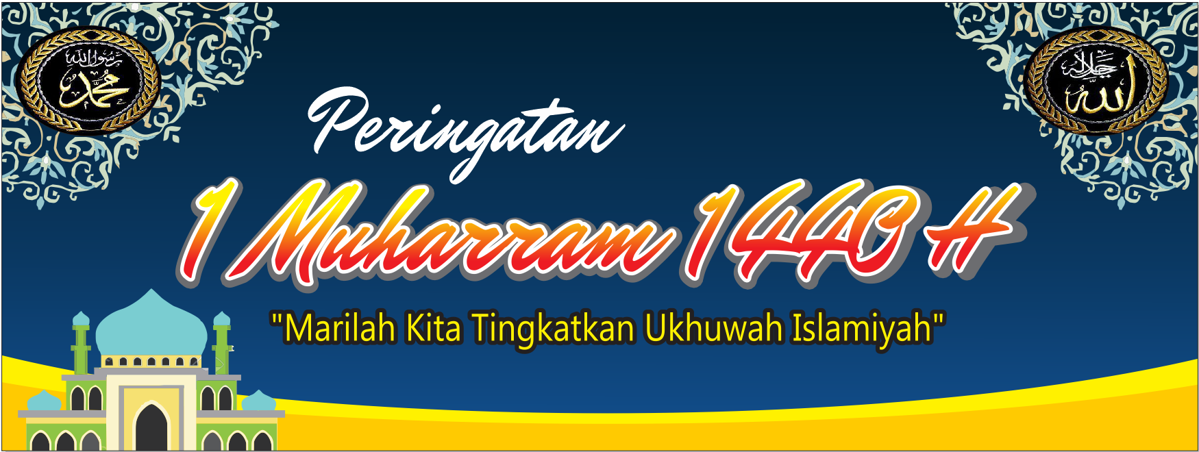 Download Spanduk Tahun Baru Islam 1440 H Nomer 8