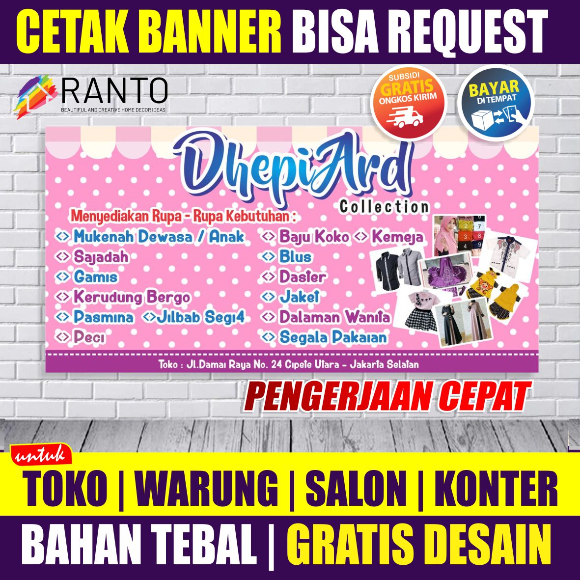 Detail Spanduk Toko Hp Nomer 29