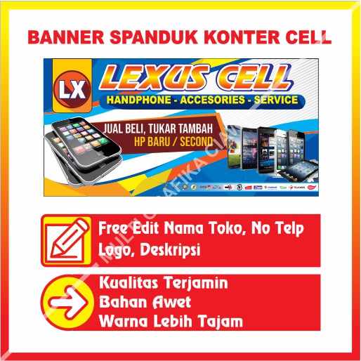 Detail Spanduk Toko Hp Nomer 36