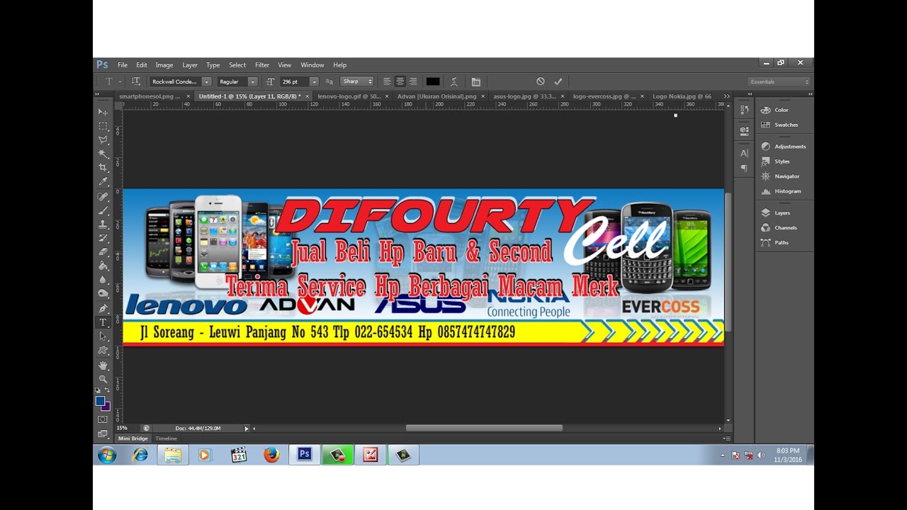 Detail Spanduk Toko Hp Nomer 38