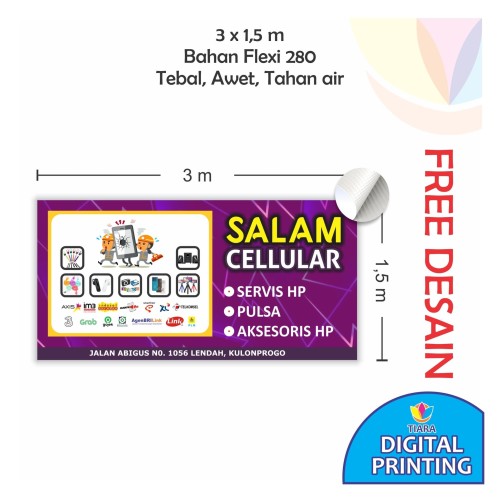 Detail Spanduk Toko Hp Nomer 49