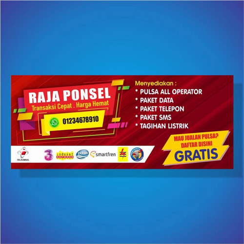 Detail Spanduk Toko Hp Nomer 10