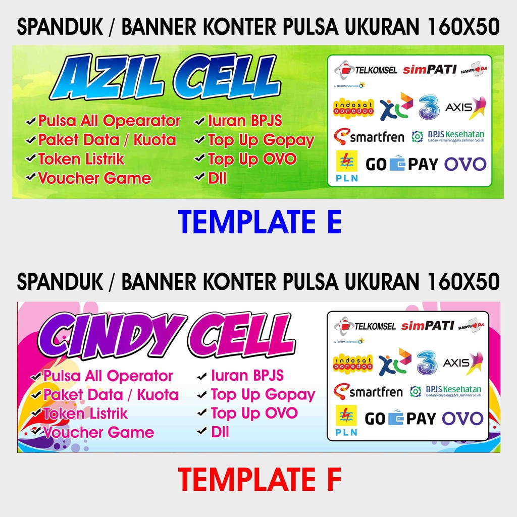 Download Spanduk Toko Pulsa Nomer 4