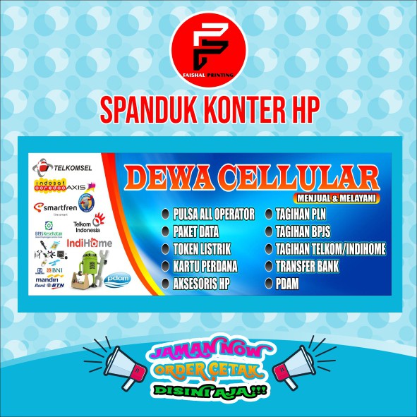 Detail Spanduk Toko Pulsa Nomer 31