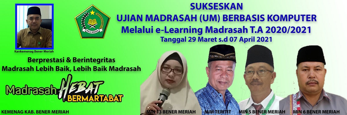 Spanduk ujian sekolah 2025