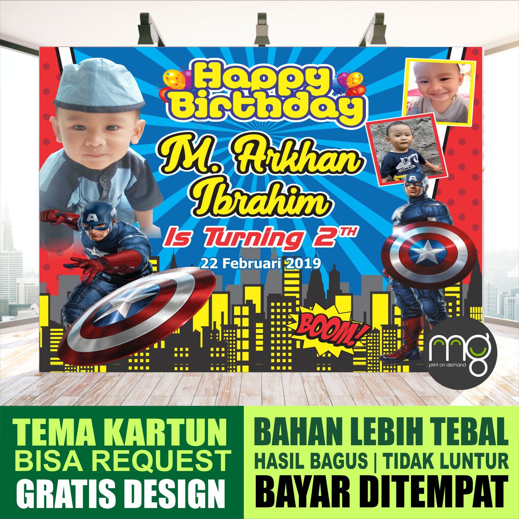 Detail Spanduk Ulang Tahun Anak Cdr Nomer 25