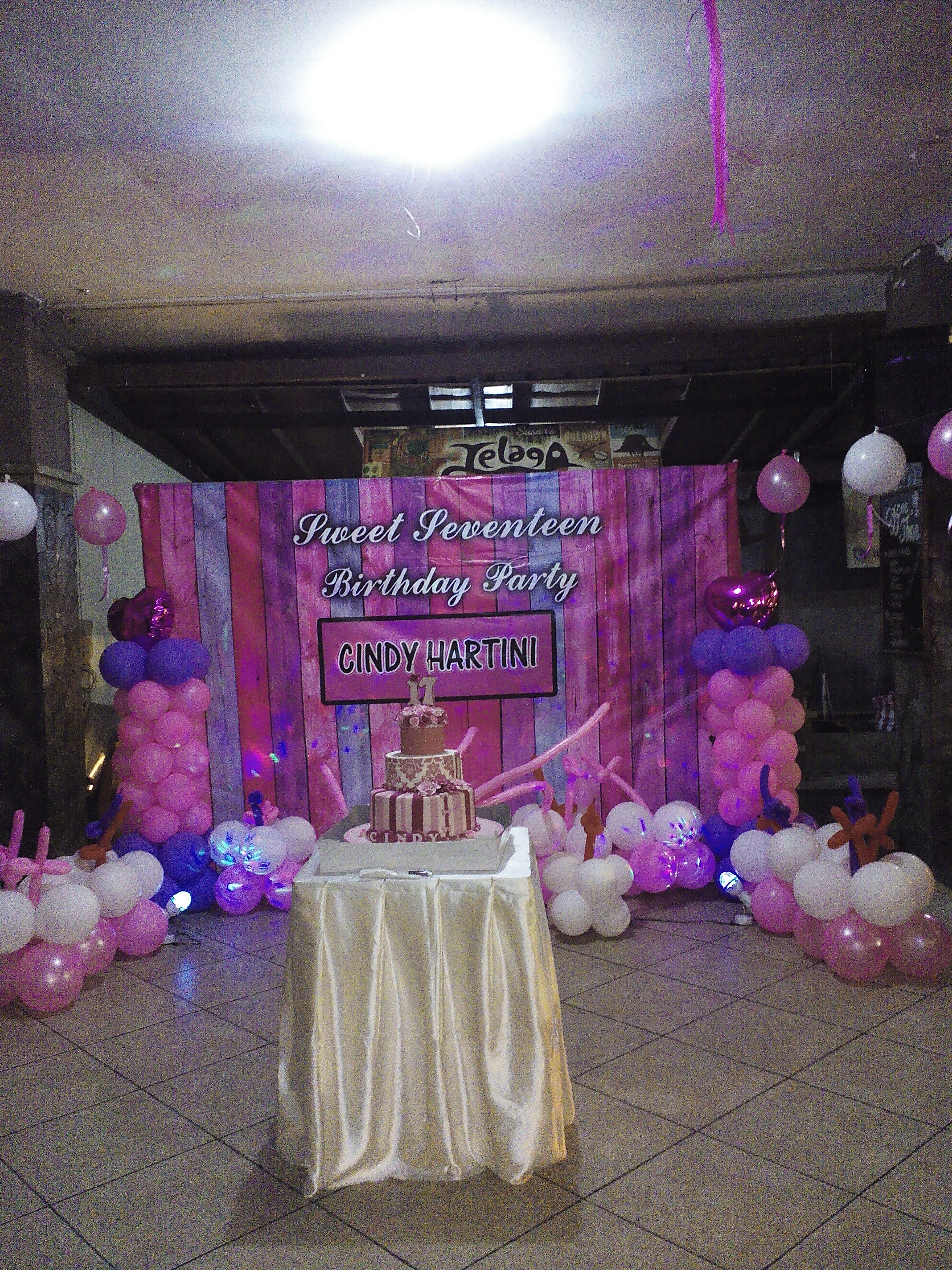 Detail Spanduk Ulang Tahun Sweet Seventeen Nomer 25