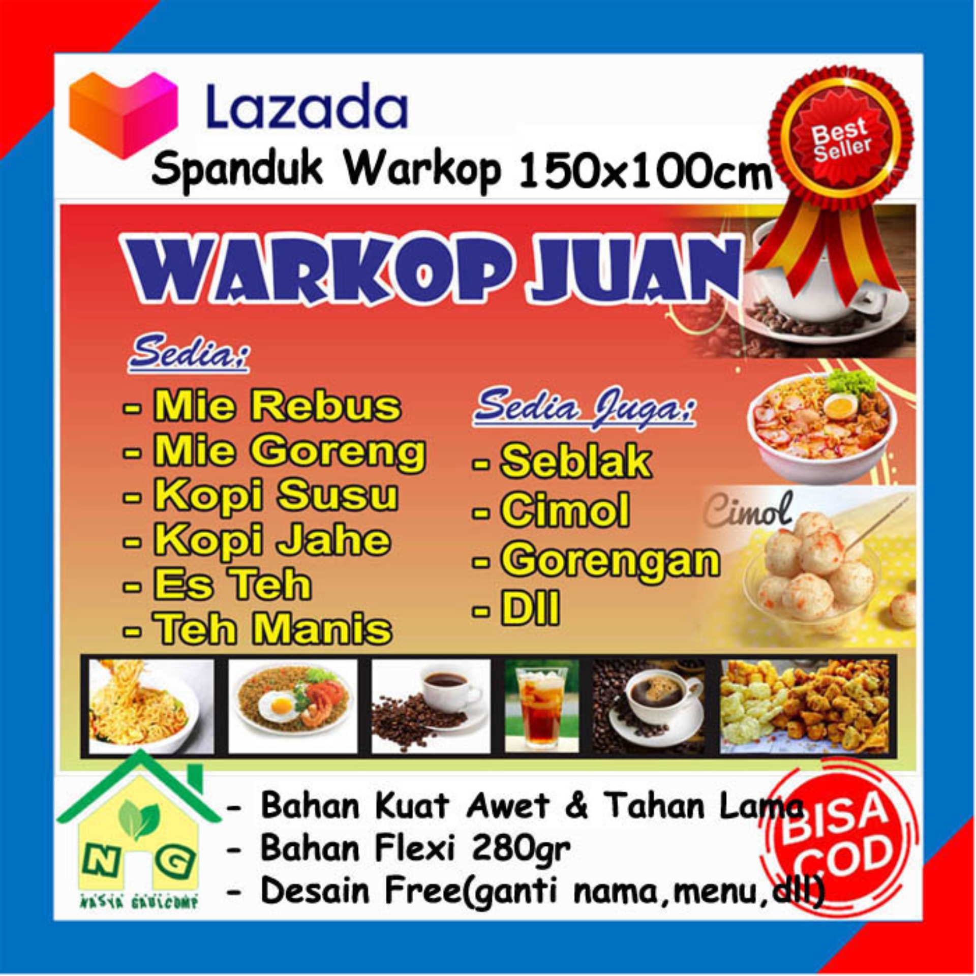 Download Spanduk Warkop Nomer 2