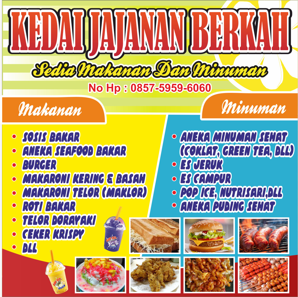 Detail Spanduk Warung Jajanan Nomer 8