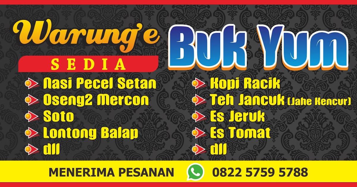 Detail Spanduk Warung Makan Lucu Nomer 34