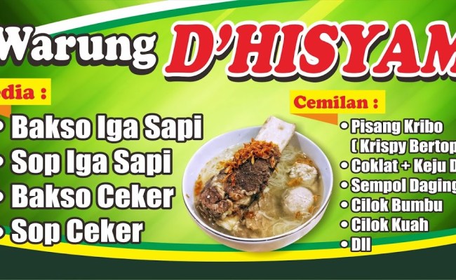 Detail Spanduk Warung Makan Psd Nomer 46