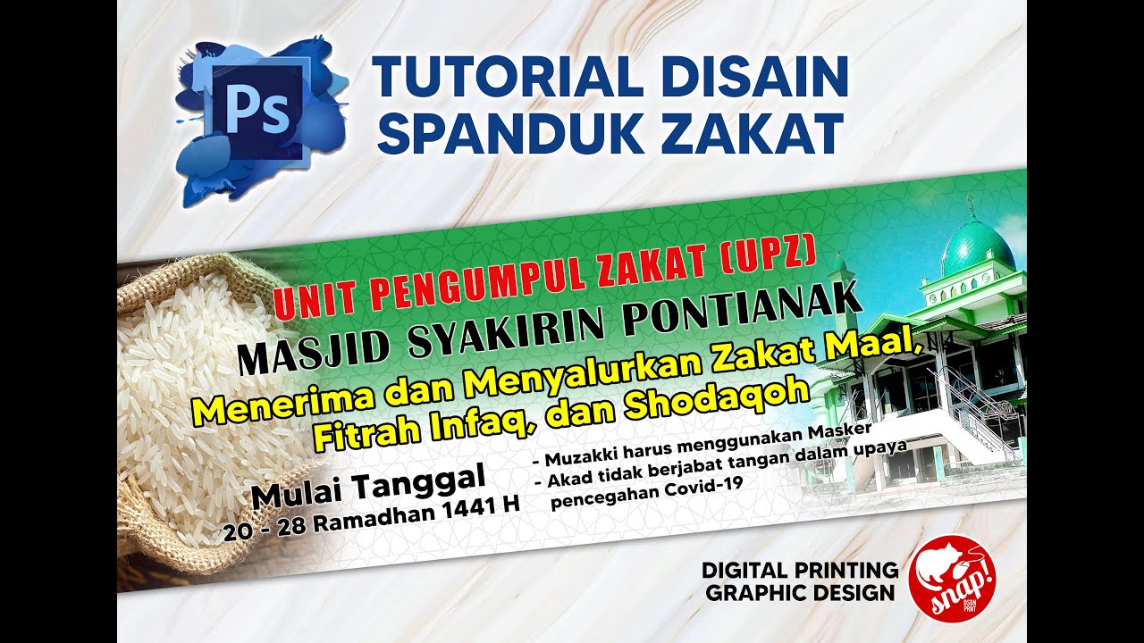 Detail Spanduk Zakat Corel Nomer 41