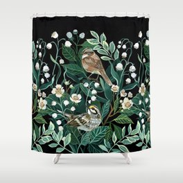 Detail Sparrow Shower Curtain Nomer 22