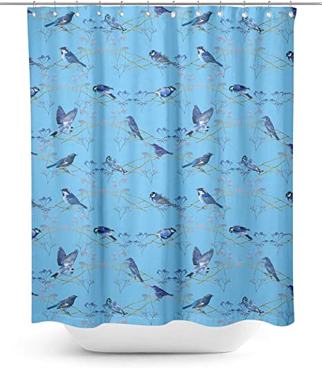 Detail Sparrow Shower Curtain Nomer 34