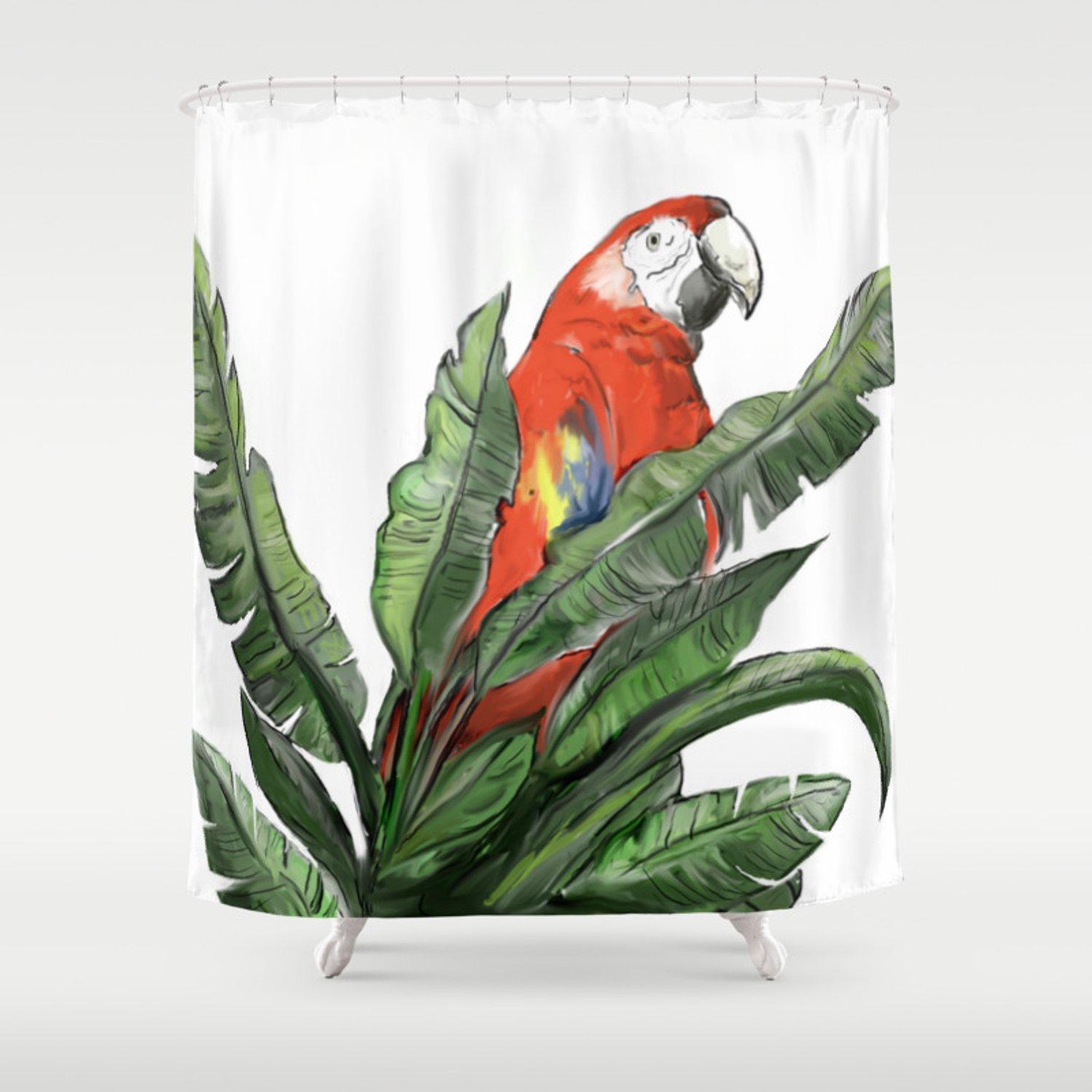 Detail Sparrow Shower Curtain Nomer 60