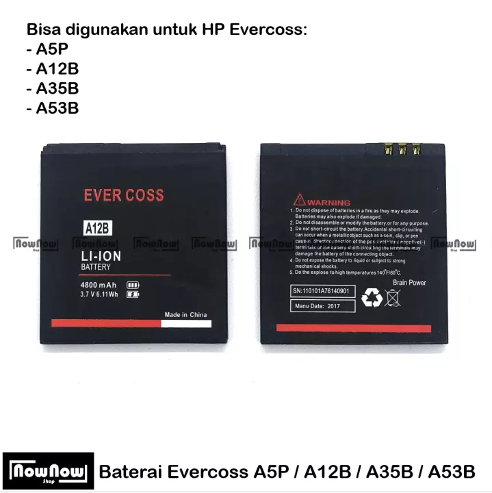 Detail Spek Evercoss A5p Nomer 55