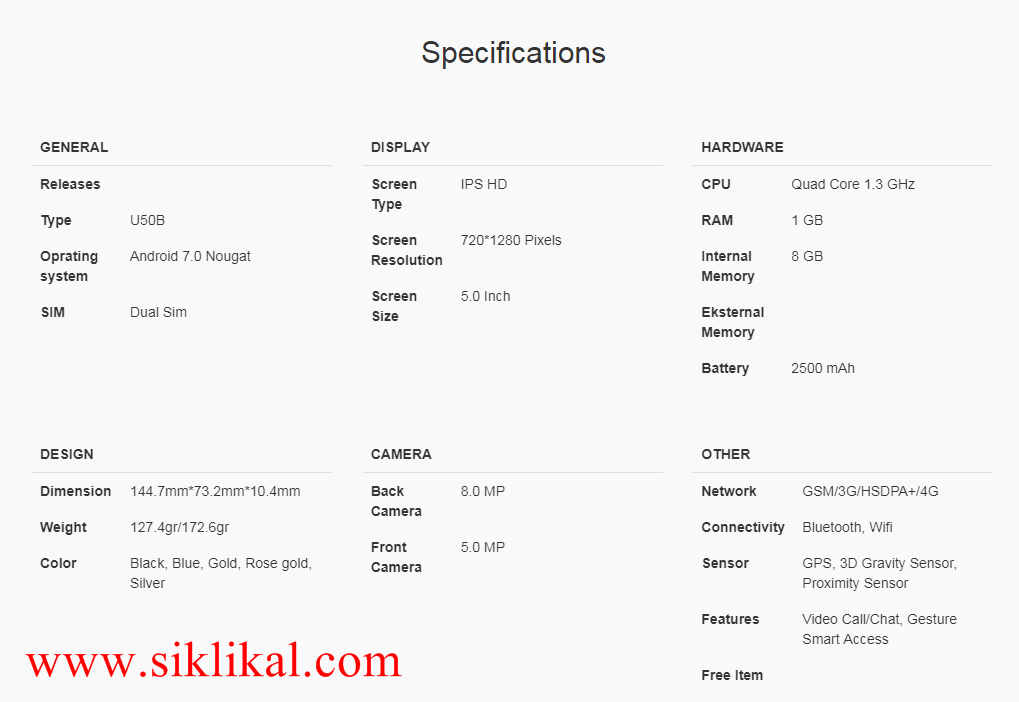 Detail Spek Evercoss Winner Y Smart Nomer 46