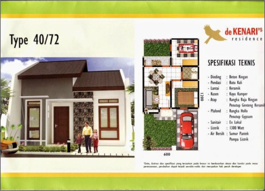 Detail Spesifikasi Rumah Menengah Nomer 39