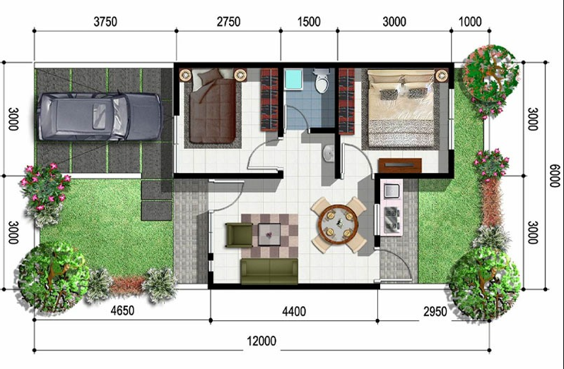 Detail Spesifikasi Rumah Type 45 Nomer 28