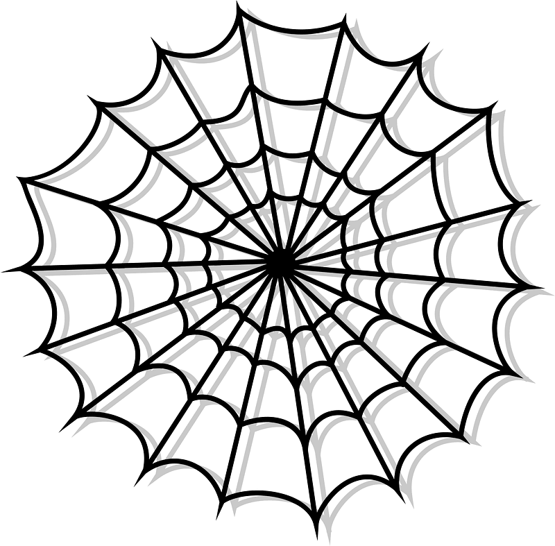 Detail Spider And Web Clipart Nomer 14