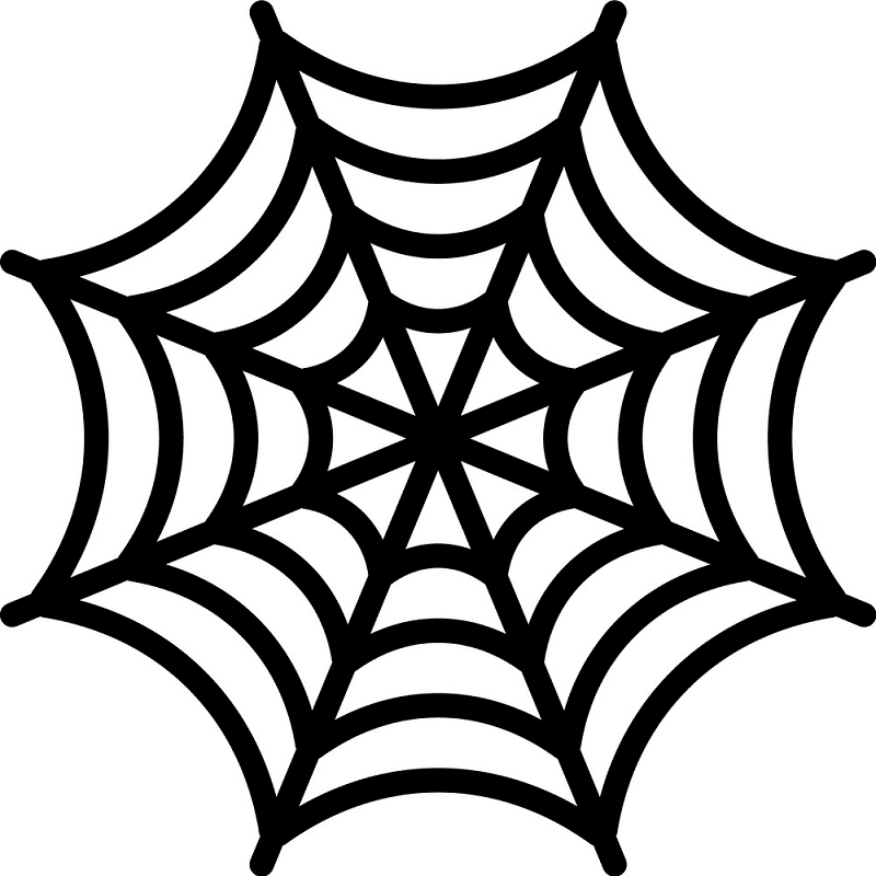 Detail Spider And Web Clipart Nomer 47