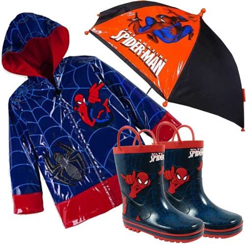 Detail Spider Man Raincoat And Umbrella Nomer 2