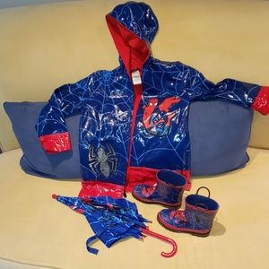 Detail Spider Man Raincoat And Umbrella Nomer 11