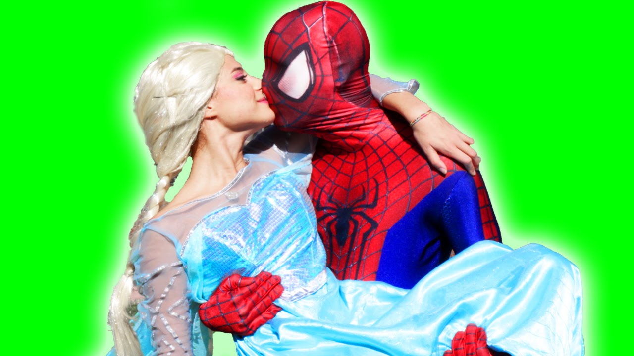 Detail Spiderman And Elsa Kiss Nomer 12