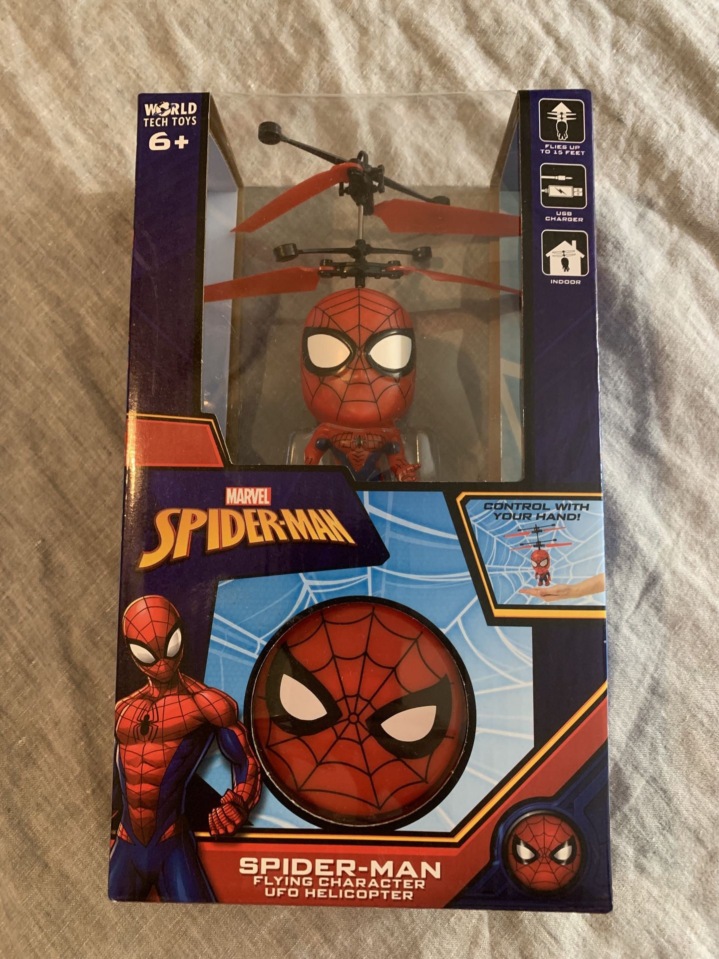 Detail Spiderman Flying Character Ufo Helicopter Nomer 40