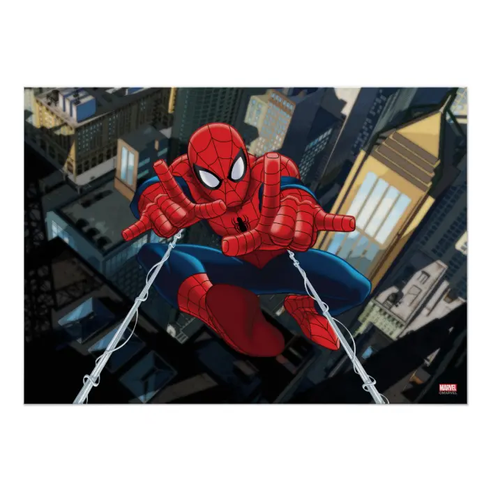 Detail Spiderman Shooting Web Cartoon Nomer 40