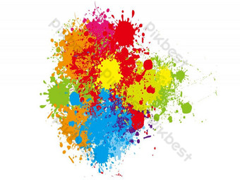 Detail Splash Color Vector Png Nomer 24