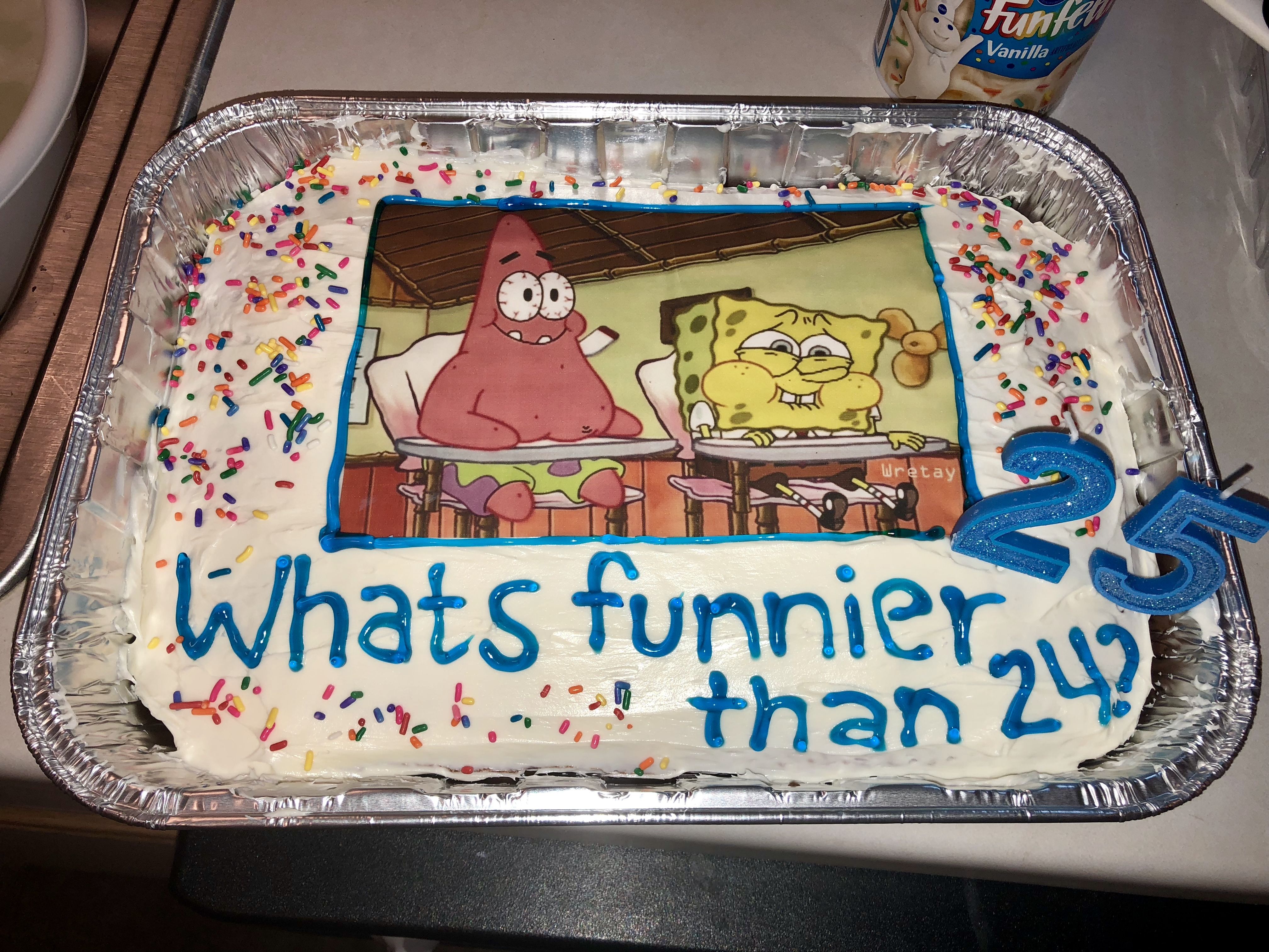 Download Spongebob 24 Meme Cake Nomer 25